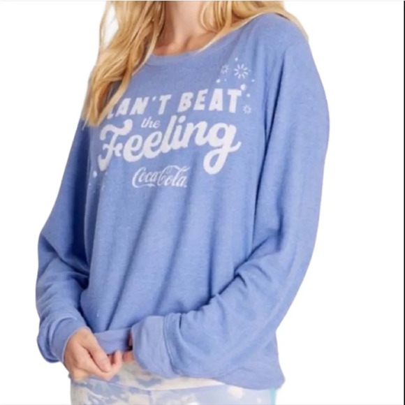 Wildfox Tops - Wildfox X Coca Cola Cant Beat The Feeling Baggy Beach Jumper